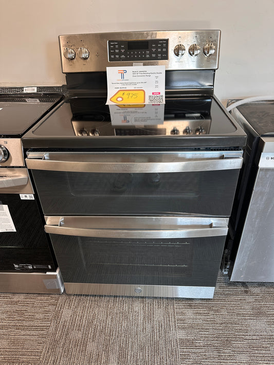 BRAND NEW! GE 30" Free-Standing Electric Double Oven Convection Range  MODEL: JBS86SPSS  RAG12056