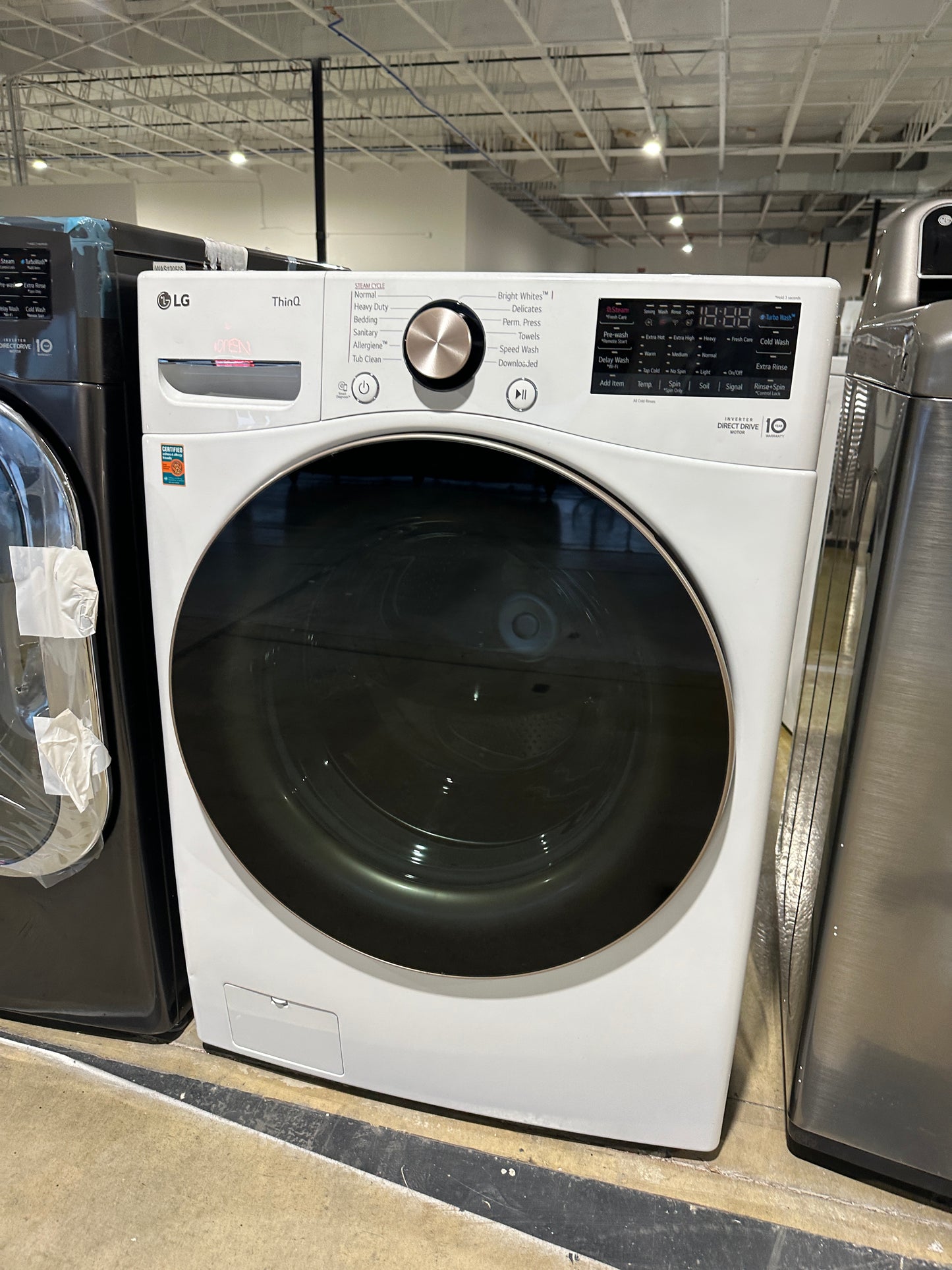 GREAT BRAND NEW STACKABLE SMART FRONT LOAD WASHER MODEL: WM4000HWA  WAS12053S