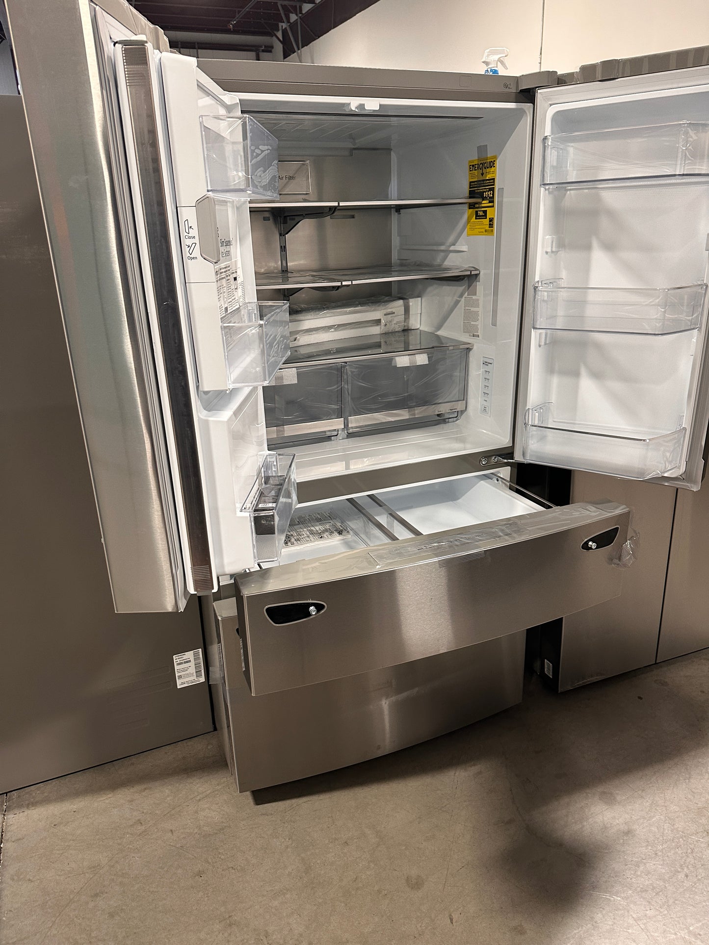LG 30 cu ft. Smart French Door Refrigerator with Craft Ice &amp; Full-Convert Drawer  MODEL: LRMXS3006S  REF13975