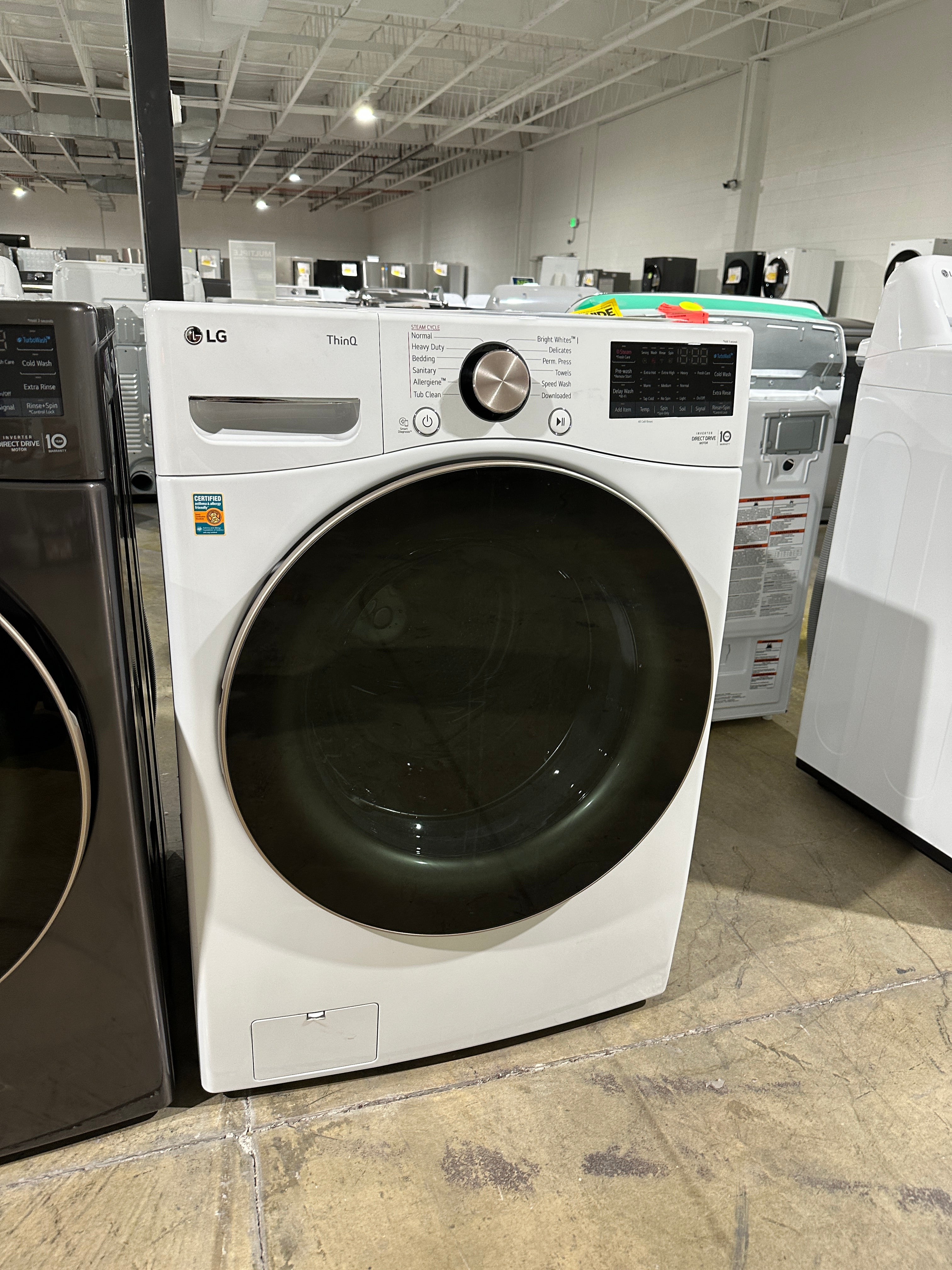 STACKABLE SMART FRONT LOAD WASHER with STEAM MODEL: WM4000HWA WAS12058 ...