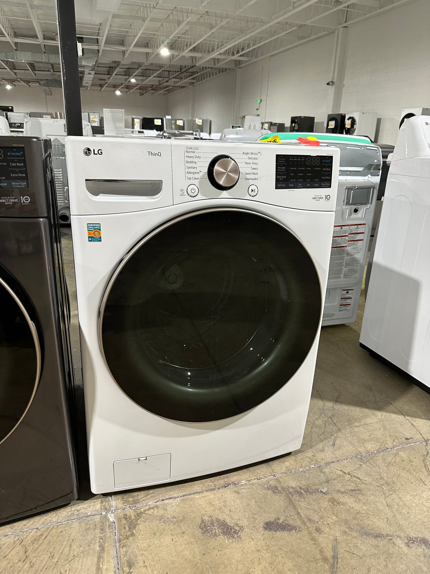 STACKABLE SMART FRONT LOAD WASHER with STEAM MODEL: WM4000HWA  WAS12058S