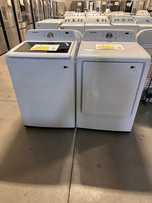 BRAND NEW SAMSUNG TOP LOAD WASHER ELECTRIC DRYER LAUNDRY SET WAS13933 DRY13080