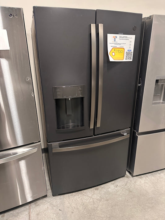 GREAT NEW GE BLACK SLATE FRENCH DOOR REFRIGERATOR MODEL: GFE28GELPDS  REF13996