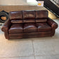 HANDMADE LEATHER SOFA SET with POWER RECLINER - AMARETTO