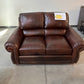 GENUINE LEATHER HANDMADE AMARETTO LOVE SEAT - SFA11112