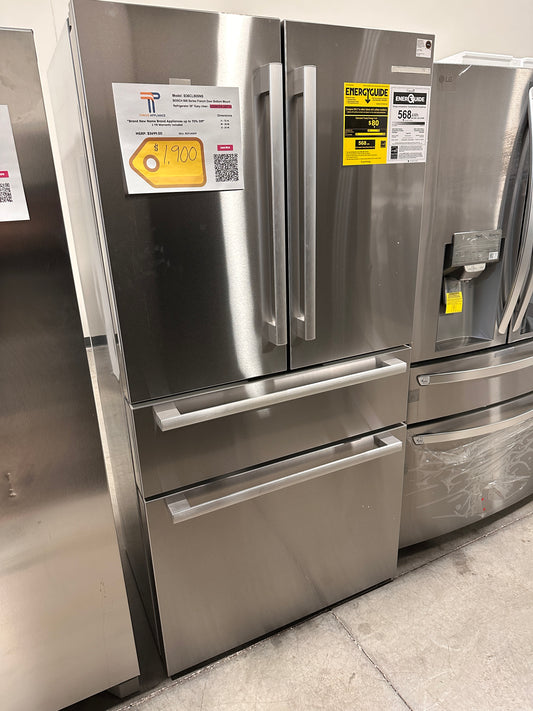 NEW! Bosch 21 Cu. Ft. Stainless 800 Series French Door Refrigerator  MODEL: B36CL80SNS  REF14009