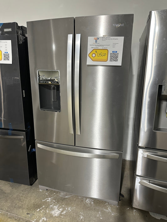 BRAND NEW BEAUTIFUL WHIRLPOOL FRENCH DOOR REFRIGERATOR MODEL: WRF767SDHZ  REF12377S