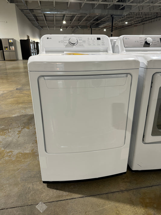 LG - 7.3 Cu. Ft. Electric Dryer with Sensor Dry - White  MODEL: DLE7000W  DRY11989S