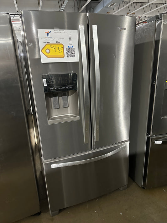 GREAT NEW WHIRLPOOL FRENCH DOOR REFRIGERATOR MODEL: WRF555SDFZ  REF12390S