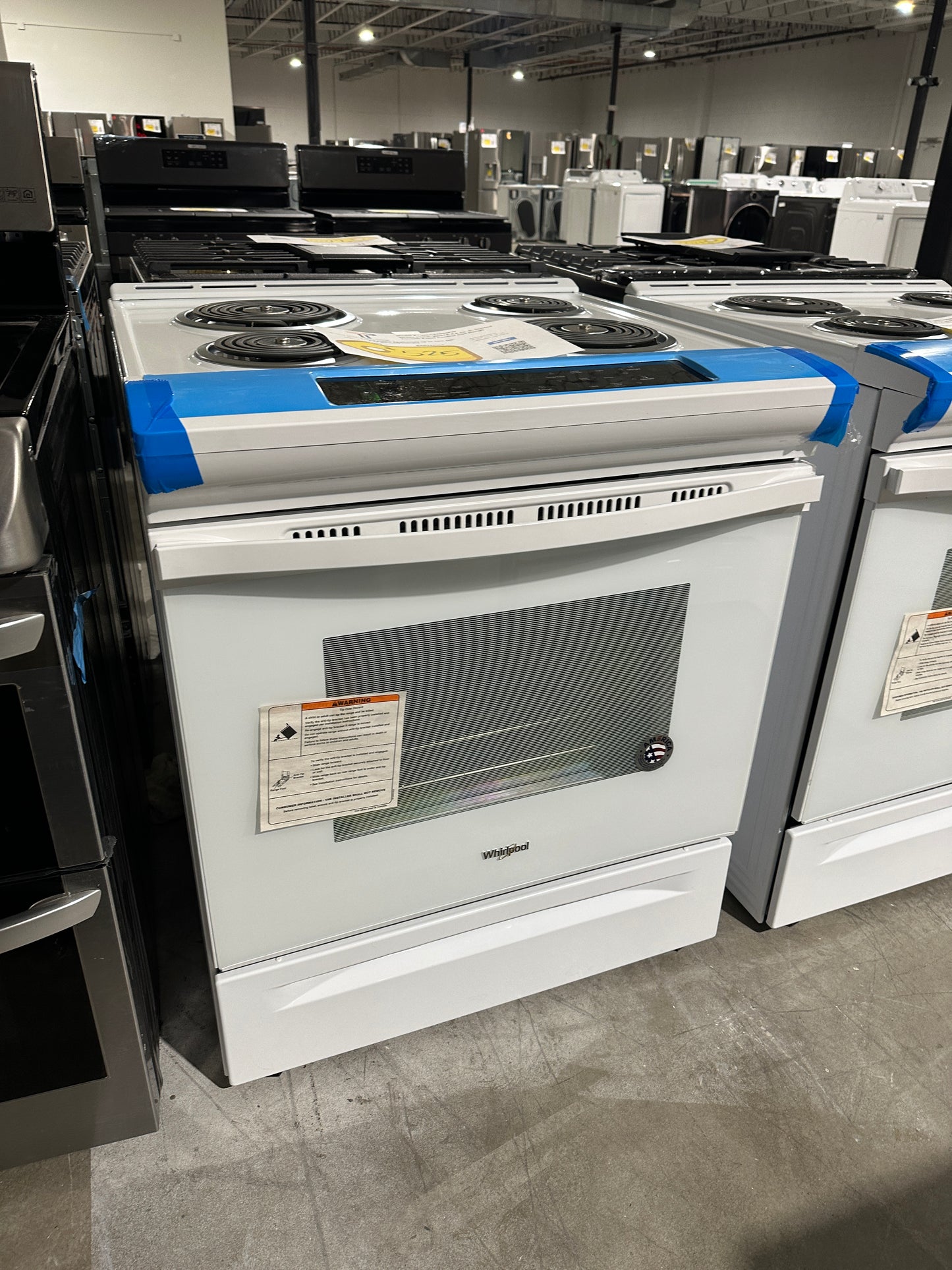 NEW WHIRLPOOL WHITE ELECTRIC RANGE with FROZEN BAKE TECHNOLOGY MODEL: WEC310S0FW  RAG11556S