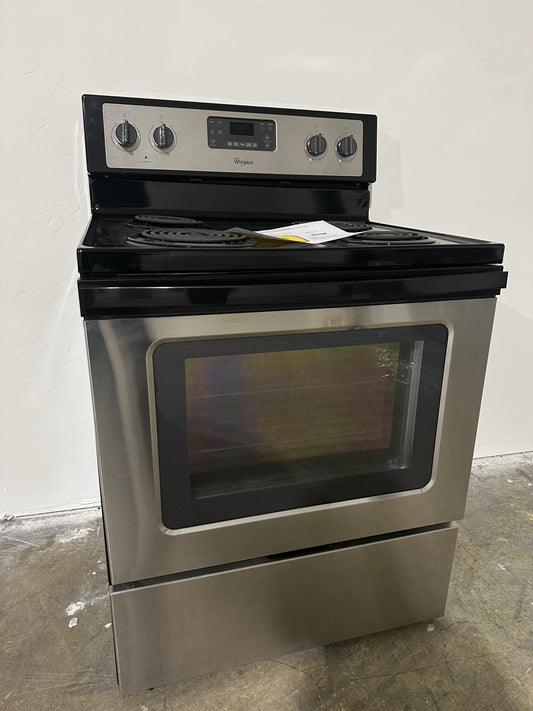 GREAT - LIKE NEW - COIL TOP WHIRLPOOL ELECTRIC RANGE MODEL: w104038078  RAG11560S