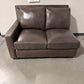 GENUINE LEATHER GREY 1 ARM LOVE SEAT - COMBINE WITH SOFA TO CREATE SECTIONAL - SFA11118