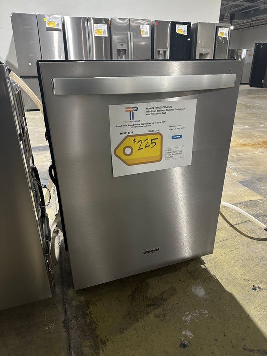 GENTLY USED WHIRLPOOL DISHWASHER WITH WARRANTY INCLUDED MODEL: WDT970SAHZ0  DSW11379S