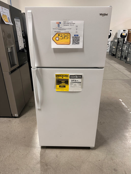 New Whirlpool - 14.3 Cu. Ft. Top-Freezer Refrigerator -  MODEL: WRT314TFDW  REF12983