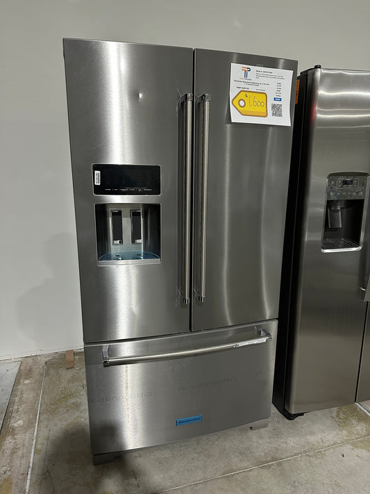 GREAT NEW KITCHENAID FRENCH DOOR REFRIGERATOR MODEL: KRFF577KPS  REF12411S