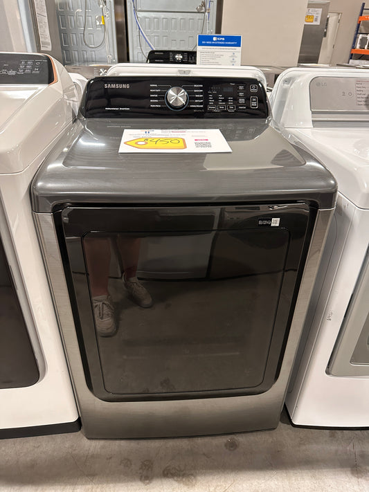 LARGE CAPACITY SAMSUNG ELECTRIC DRYER MODEL: DVE45T3400P  DRY12453