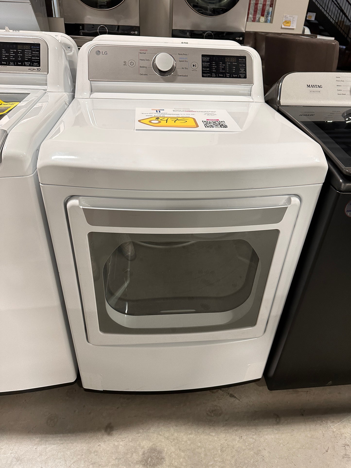 NEW LG SMART ELECTRIC DRYER 7.3 CU FT MODEL: DLE7400WE  DRY12449