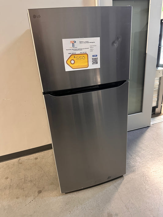 NEW! LG 20 Cu. Ft. Top Freezer Refrigerator  MODEL: LTCS20020S  REF13931