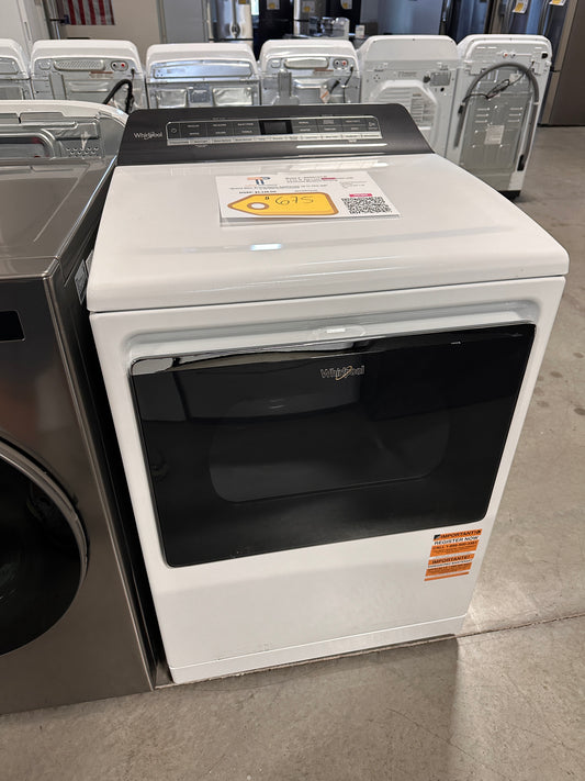Whirlpool Top Load Electric Dryer with Advanced Moisture Sensing  MODEL: WED8127LW  DRY13146
