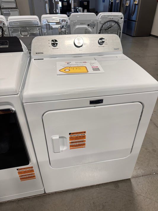 NEW! Maytag Top Load Electric Wrinkle Prevent Dryer  MODEL: MED4500MW  DRY13155