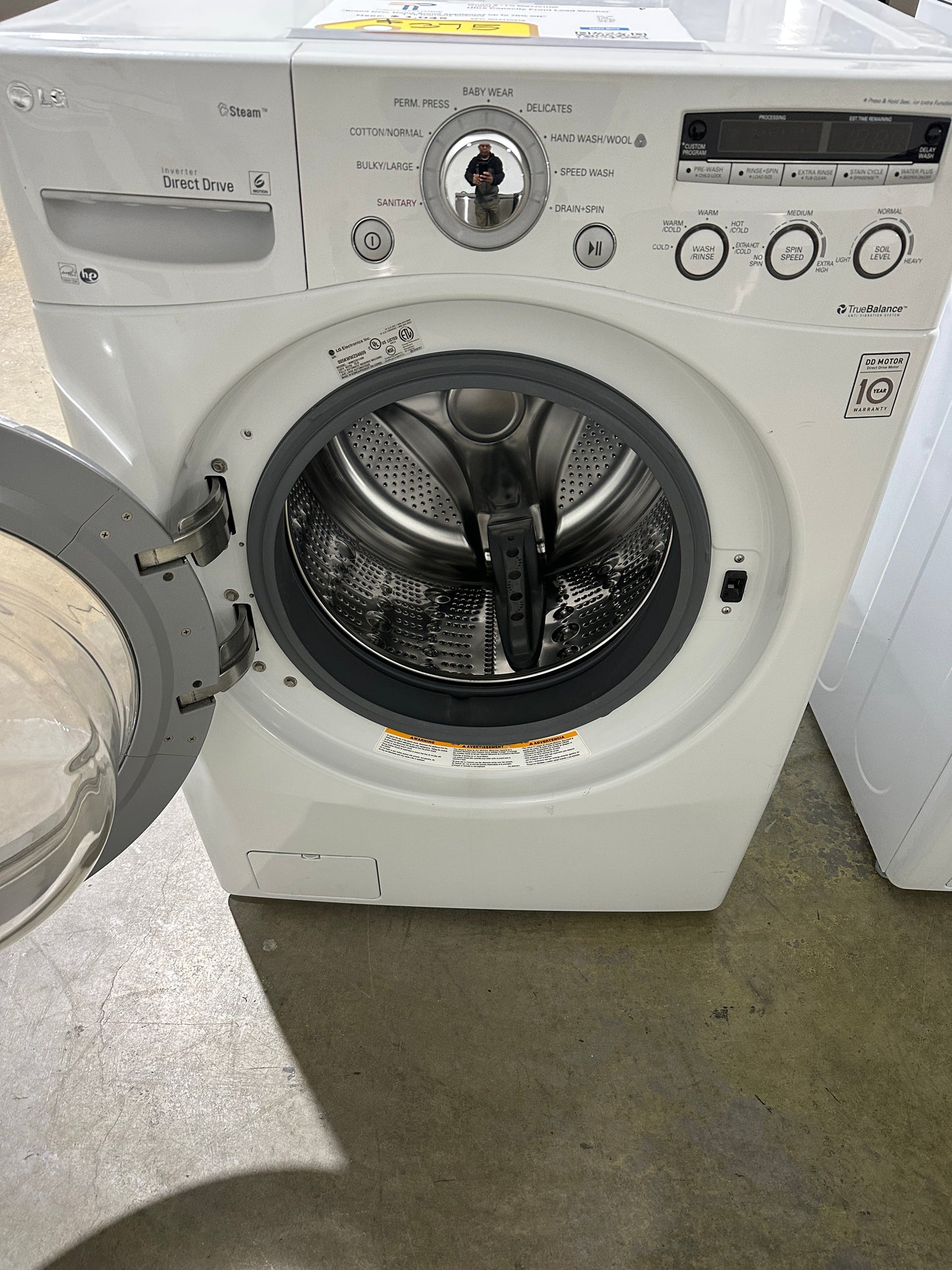 GREAT LARGE CAPACITY FRONT LOAD WASHER - USED - MODEL: WM2301HW  WAS12087S