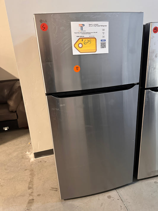 BRAND NEW LG TOP FREEZER REFRIGERATOR with INTERNAL WATER DISPENSER MODEL: LHTNS2403S  REF14038