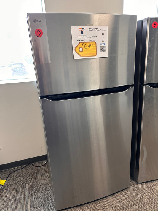 BRAND NEW LG TOP FREEZER STAINLESS STEEL REFRIGERATOR MODEL: LHTNS2403S  REF14019