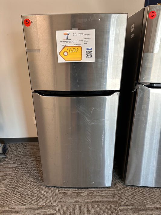 BEAUTIFUL BRAND NEW LG TOP FREEZER REFRIGERATOR MODEL: LTCS20020S  REF14017