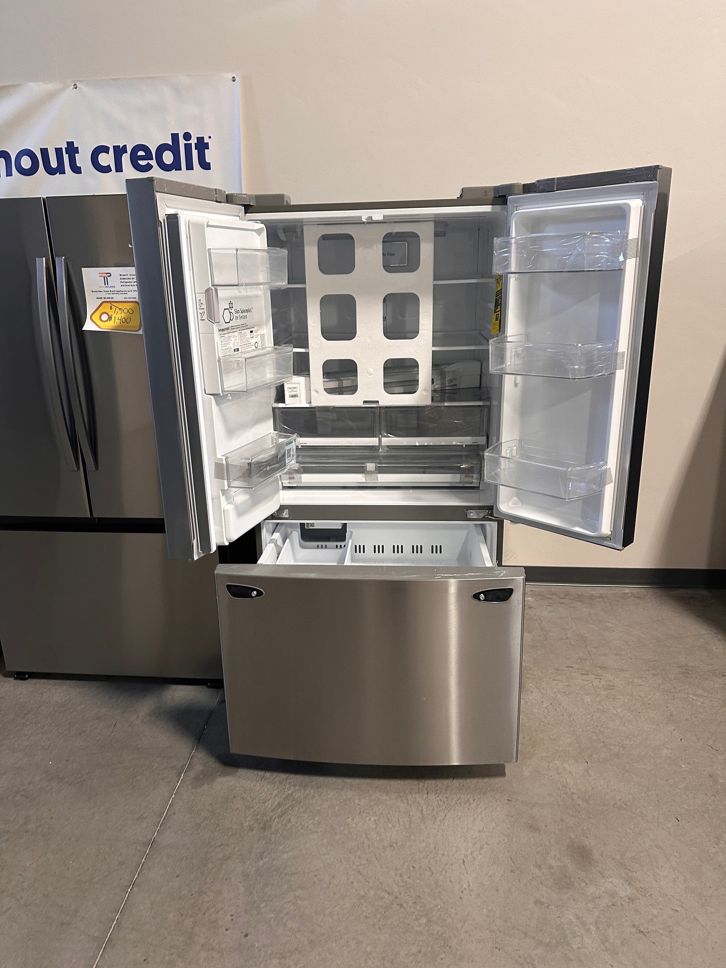 LG 36-inch 27.7 cu. ft. Freestanding French 3-Door Refrigerator with Wi-Fi  MODEL: LHFS28XBS  REF14044