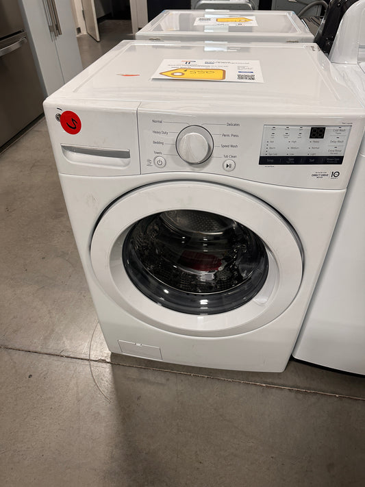 STACKABLE LG ULTRA LARGE FRONT LOAD WASHER MODEL: WM3400CW  WAS14041