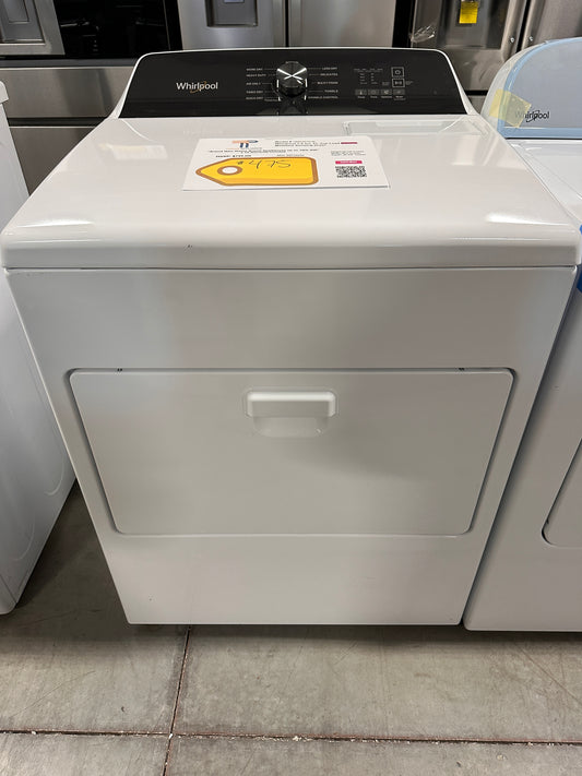 Whirlpool 7.0 Cu. Ft. Top Load Electric Moisture Sensing Dryer  MODEL: WED5010LW  DRY13190