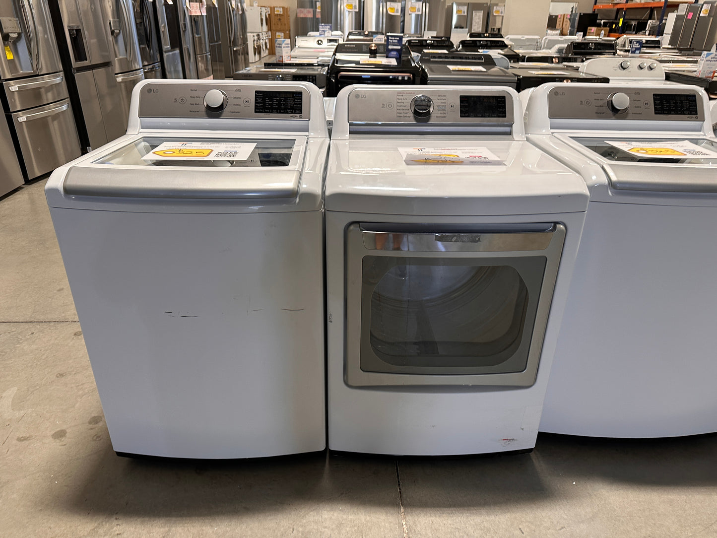BRAND NEW LG SMART TOP LOAD WASHER ELECTRIC DRYER LAUNDRY SET - WAS13154 DRY12241