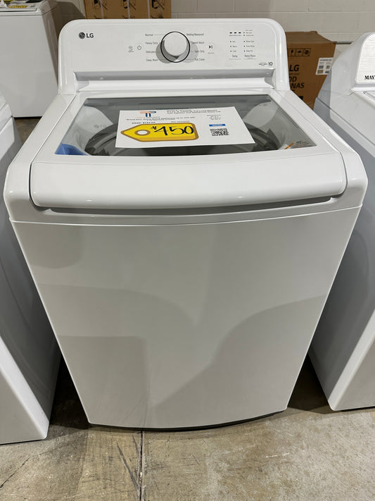 BRAND NEW LG TOP LOAD WASHER with SLAMPROOF GLASS LID MODEL: WT6105CW WAS12103S