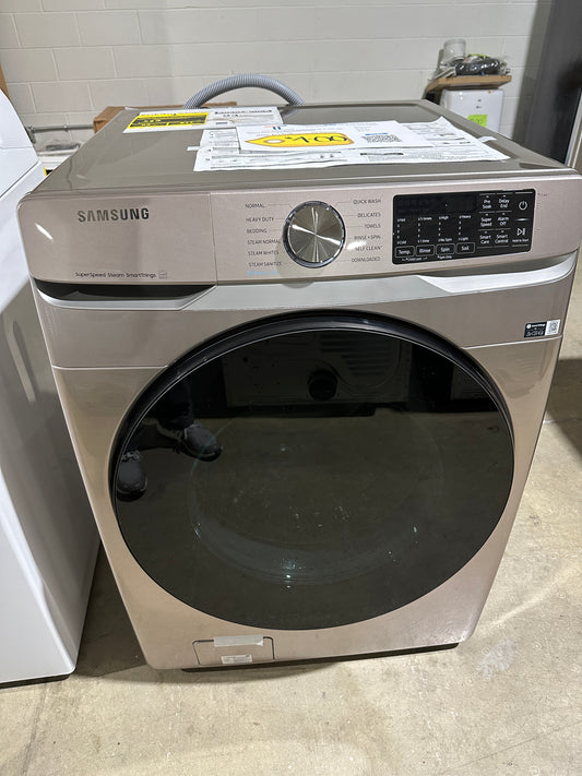 SAMSUNG STACKABLE SMART WASHER with STEAM and SUPER SPEED WASH MODEL: WF45B6300AC WAS12095S