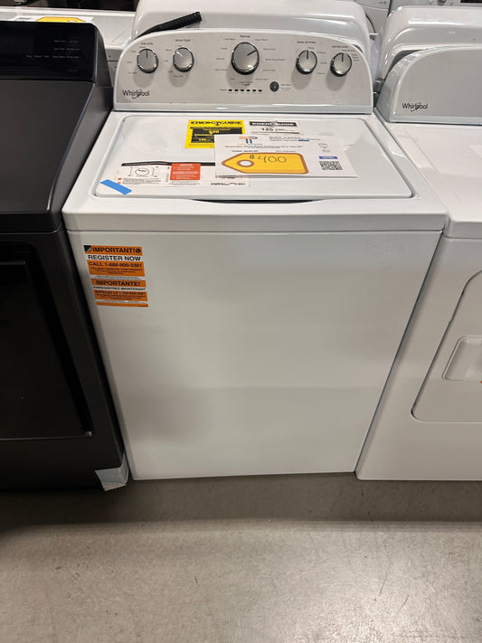 NEW! Whirlpool 3.5-cu ft High Efficiency Top-Load Washer  MODEL: WTW4816FW  WAS14062