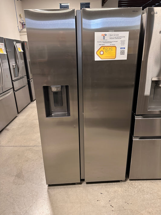 Samsung - 27.4 cu. ft. Side-by-Side Refrigerator with Large Capacity - Stainless steel  MODEL: RS27T5200SR  REF14074