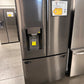 LG 28 Cu Ft French Door Refrigerator - Black Stainless Steel  MODEL: LRFS28XBD  REF14079