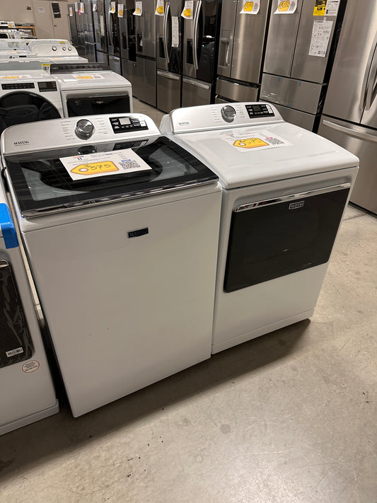 GORGEOUS MAYTAG TOP LOAD WASHER ELECTRIC DRYER LAUNDRY SET - WAS13151 DRY12480