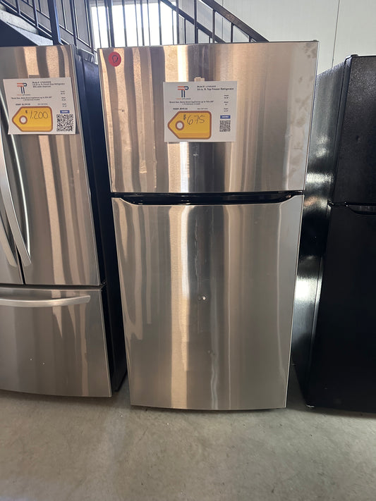 GREAT NEW LG TOP FREEZER REFRIGERATOR with INTERNAL WATER DISPENSER MODEL: LHTNS2403S  REF14022