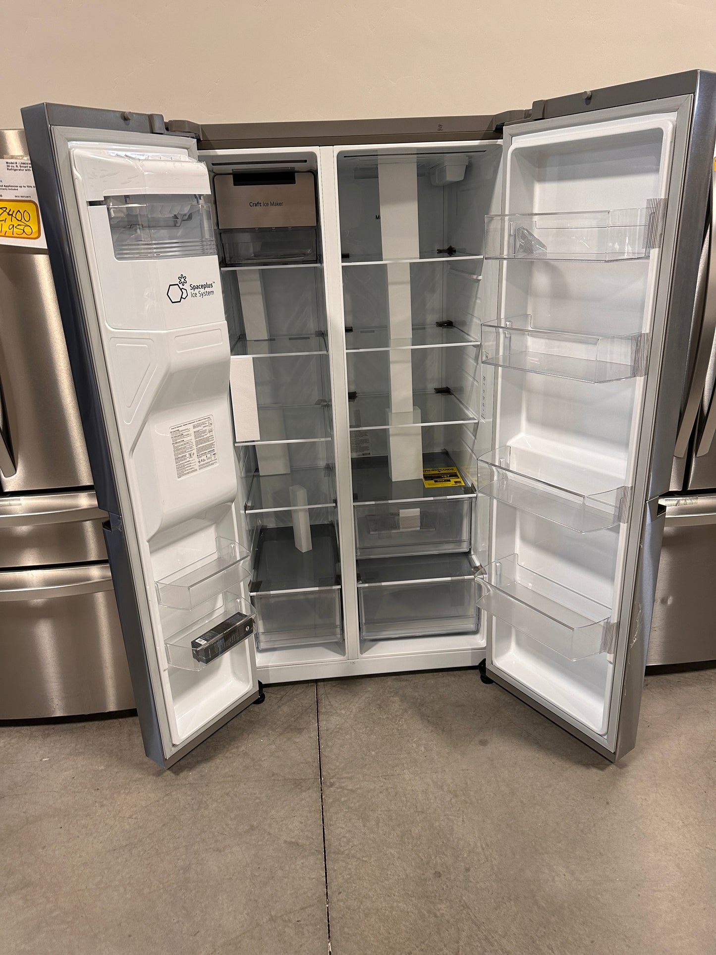 SALE PRICE LG 27.2 CU FT SMART SIDE BY SIDE REFRIGERATOR - REF12838 LRSXS2706S