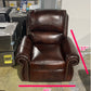 NEW GENUINE LEATHER AMARETTO POWER RECLINER