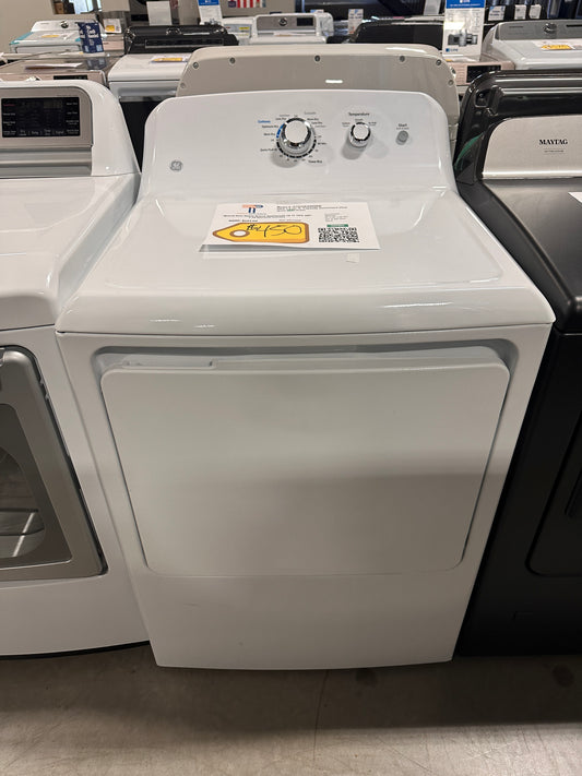 NEW GE - 7.2 Cu. Ft. Gas Dryer - White  Model:GTD33GASKWW  DRY12308