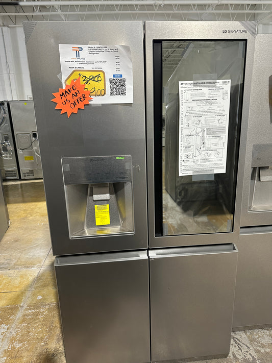 MAKE AN OFFER! GREAT NEW FRENCH DOOR LG SIGNATURE REFRIGERATOR - REF12058S URNTS3106N