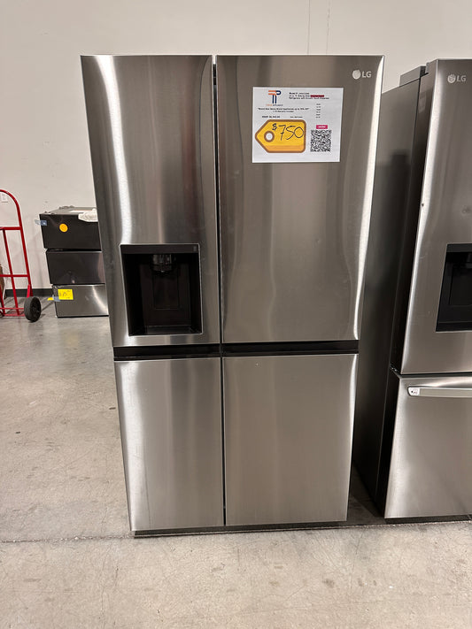 STAINLESS STEEL SIDE BY SIDE LG REFRIGERATOR WITH SPACEPLUS ICE MODEL:LRSXC2306S   REF13104