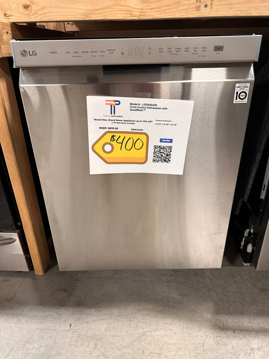 GORGEOUS BRAND NEW DISHWASHER WITH STAINLESS STEEL TUB MODEL:LDFN4542S   DSW11632