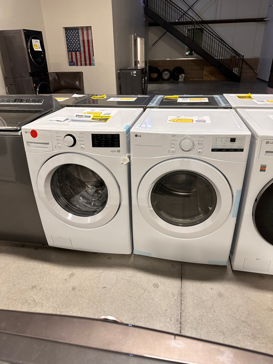 GREAT NEW LG FRONT LOAD WASHER ELECTRIC DRYER LAUNDRY SET - WAS13203 DRY12488