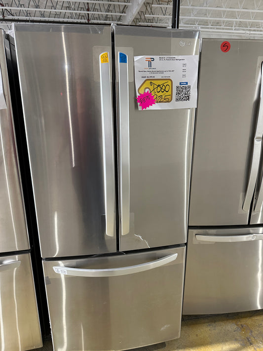 DISCOUNTED NEW LG 21.8 CU FT STAINLESS STEEL REFRIGERATOR Model:LFDS22520S  REF12169S