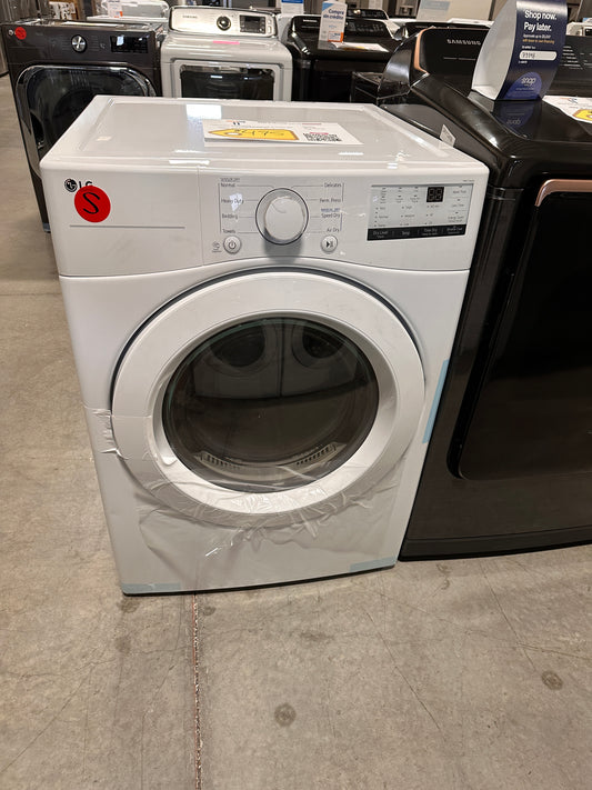 LG - 7.4 Cu. Ft. Stackable Electric Dryer with FlowSense - MODEL: DLE3400W  DRY12509