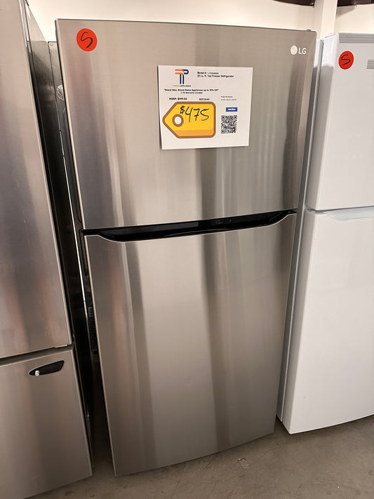 GREAT NEW LG STAINLESS STEEL TOP FREEZER REFRIGERATOR MODEL: LTCS20020S  REF13143