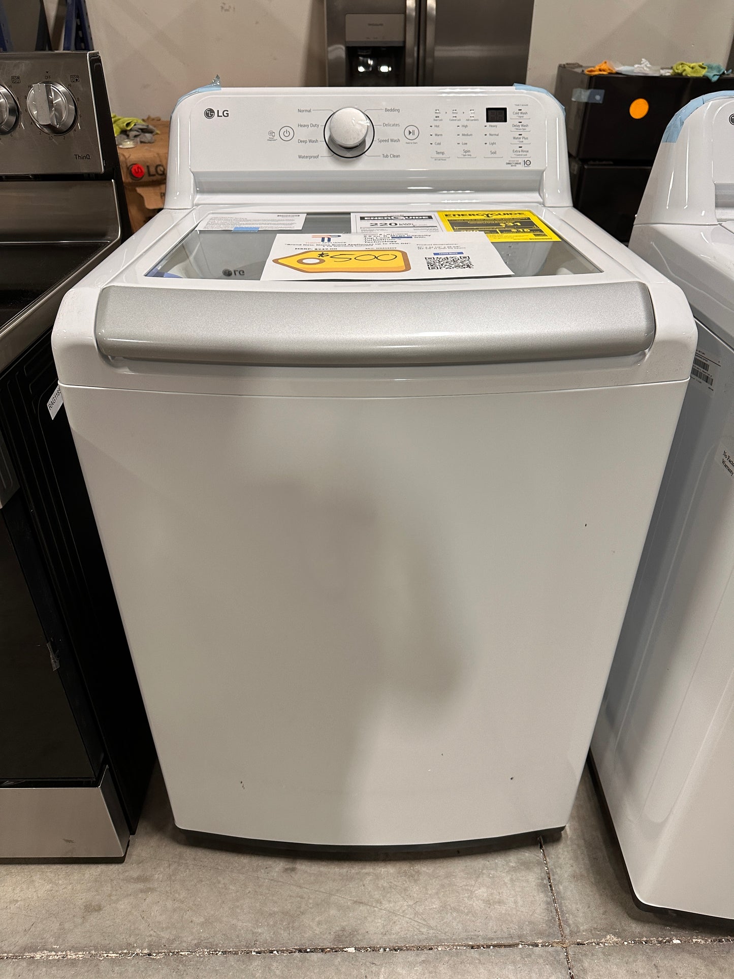 TOP LOAD WASHER WITH 6MOTION TECHNOLOGY - NEW LG WASHER - MODEL: WT7150CW  WAS13209